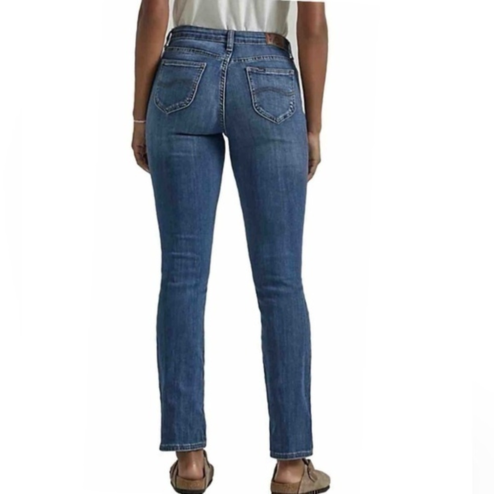 NWT Lee Straight Jeans Legendary Style Stretch Mid Rise Size 24W New